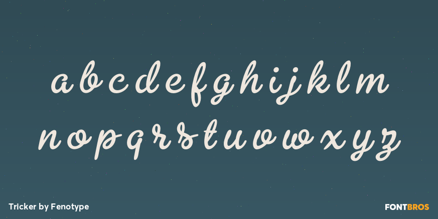 Tricker Font Poster #1