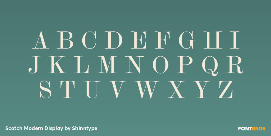 Scotch Modern Display Font Poster #2