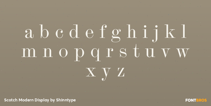 Scotch Modern Display Font Poster #3