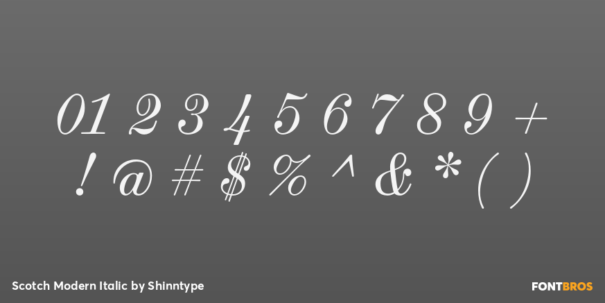 Scotch Modern Italic Font Poster #4