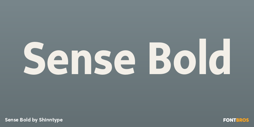 Sense Bold Font Poster #1