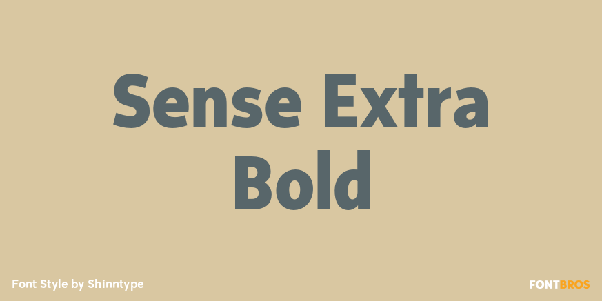 Sense Extra Bold Font Poster #1