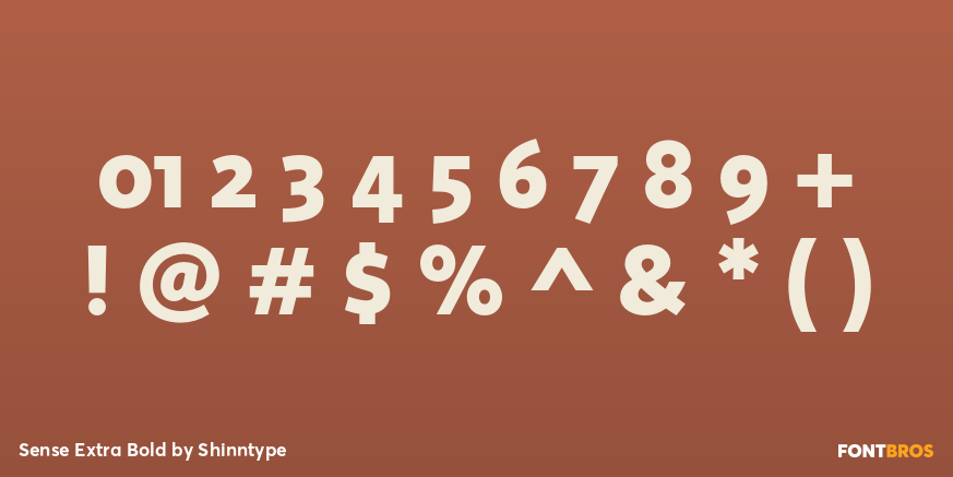 Sense Extra Bold Font Poster #1