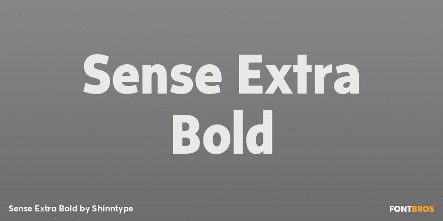 Sense Extra Bold Font Poster #1