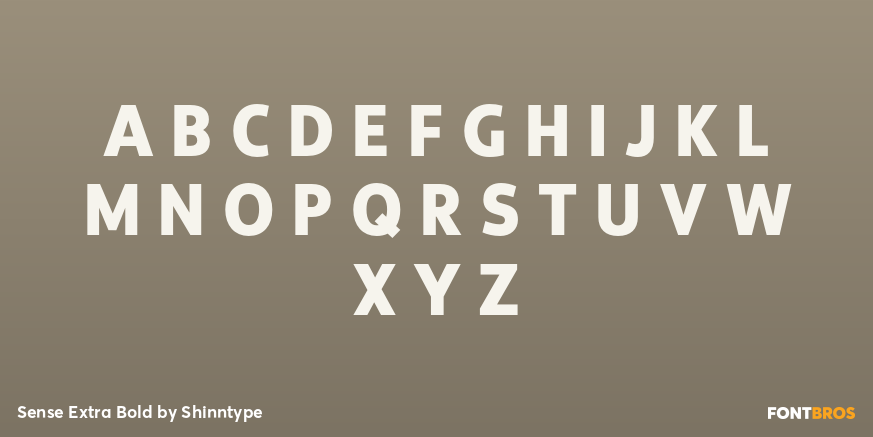 Sense Extra Bold Font Poster #2