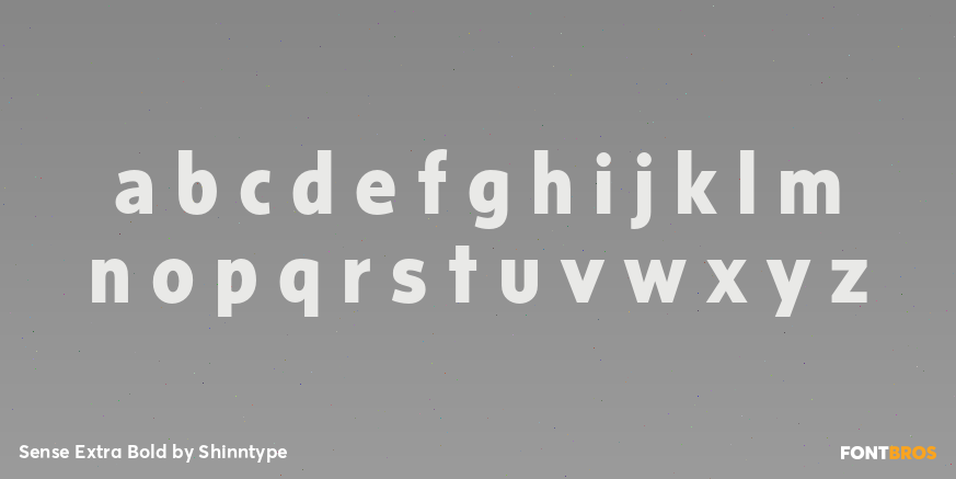 Sense Extra Bold Font Poster #1