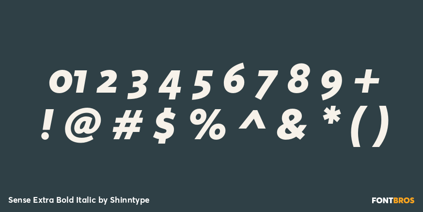 Sense Extra Bold Italic Font Poster #4