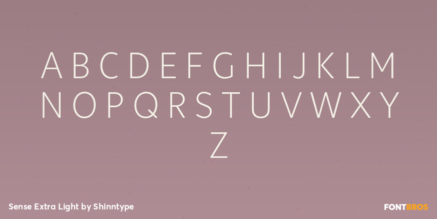 Sense Extra Light Font Poster #2