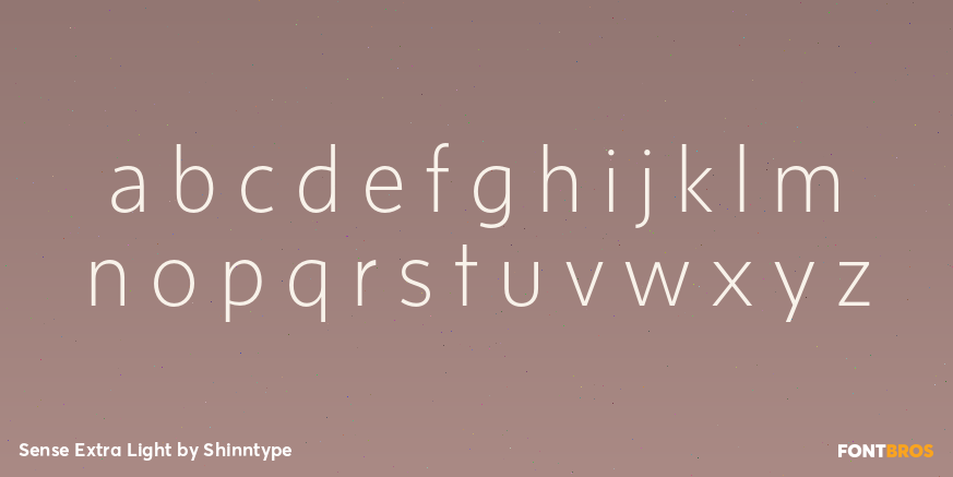 Sense Extra Light Font Poster #3