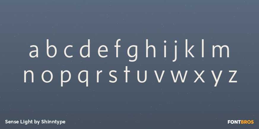Sense Light Font Poster #3