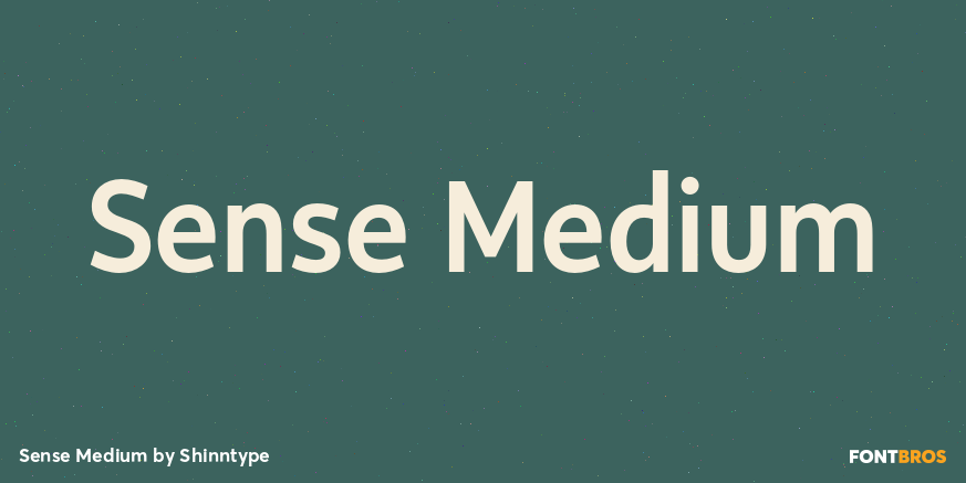 Sense Medium Font Poster #1