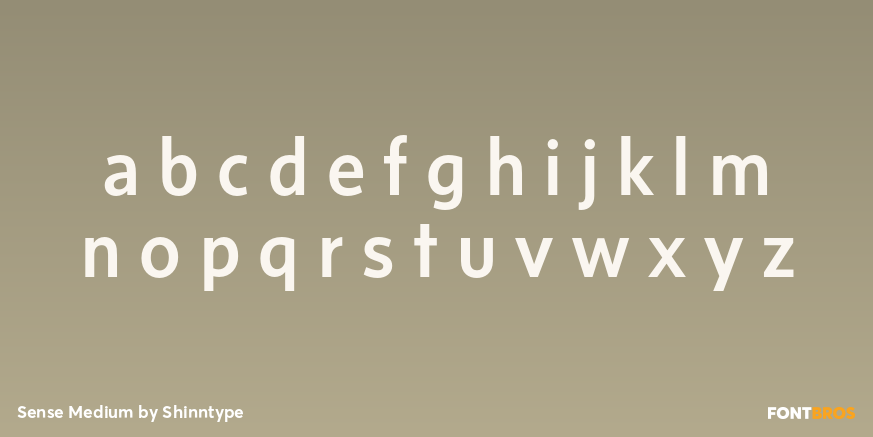 Sense Medium Font Poster #3