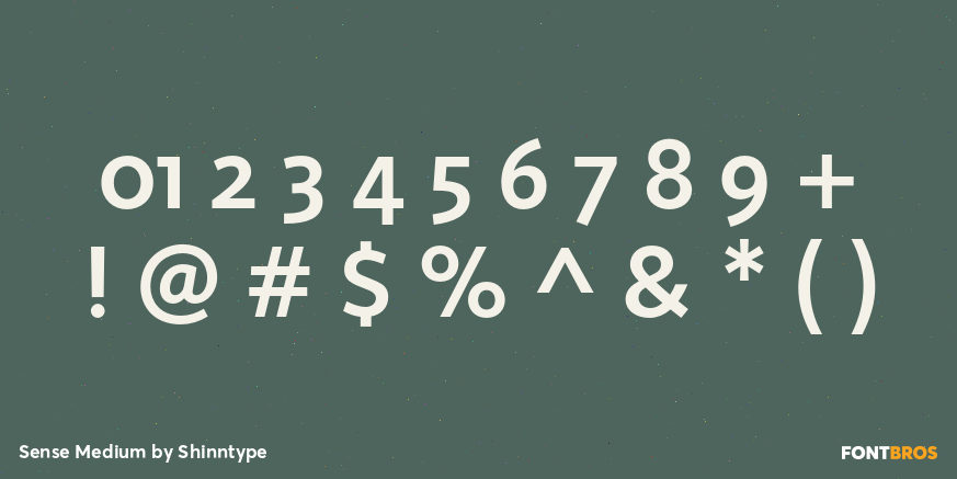 Sense Medium Font Poster #4