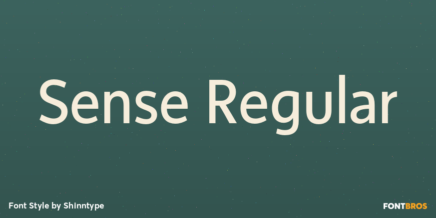 Sense Regular Font Poster #1