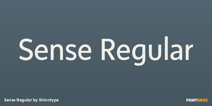 Sense Regular Font Poster #1
