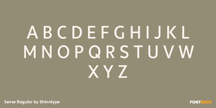 Sense Regular Font Poster #2