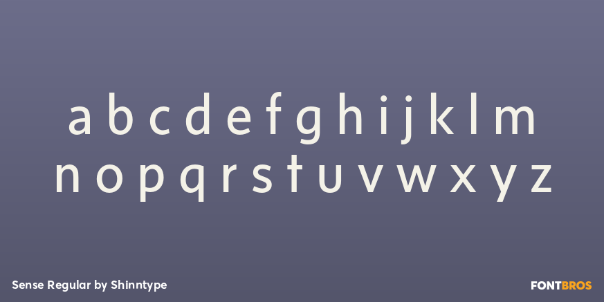 Sense Regular Font Poster #3