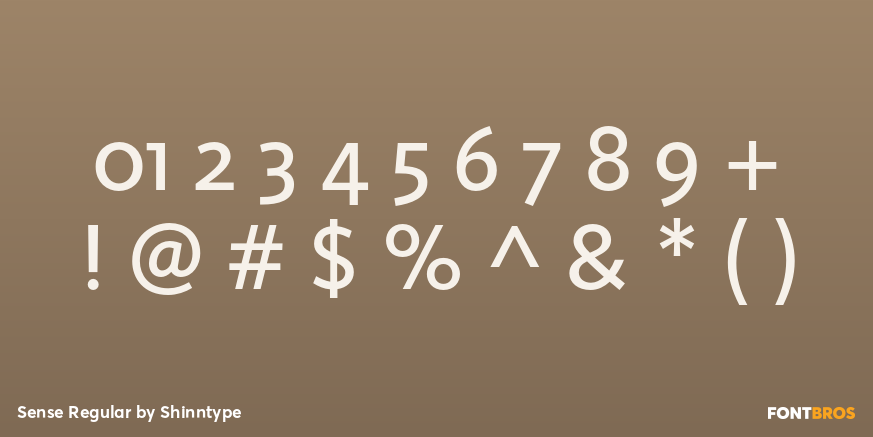 Sense Regular Font Poster #4