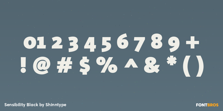 Sensibility Black Font Poster #1
