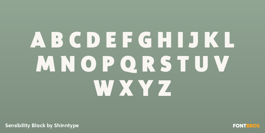 Sensibility Black Font Poster #2