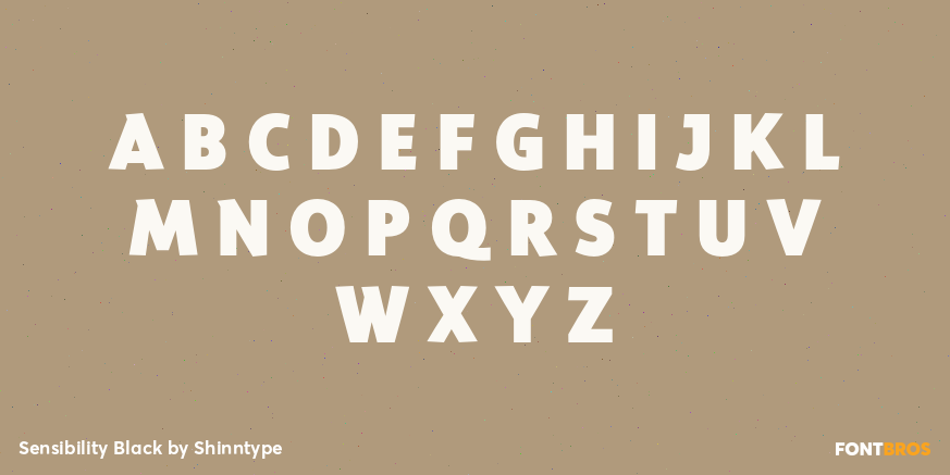 Sensibility Black Font Poster #1