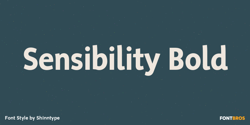 Sensibility Bold Font Poster #1