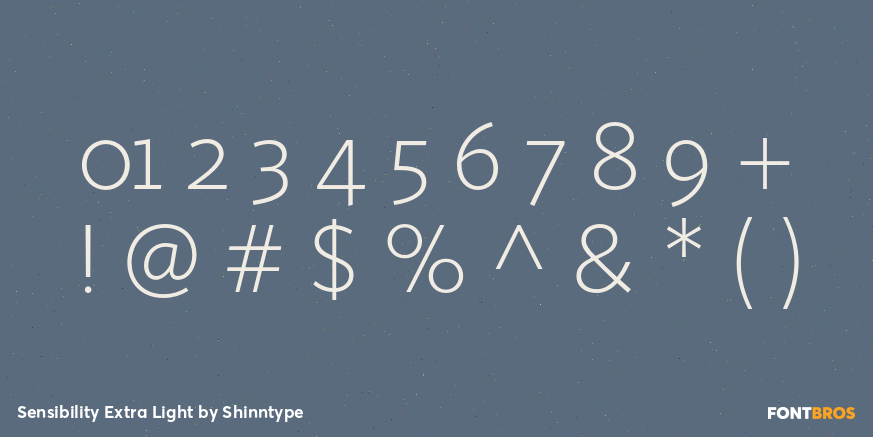 Sensibility Extra Light Font Poster #4