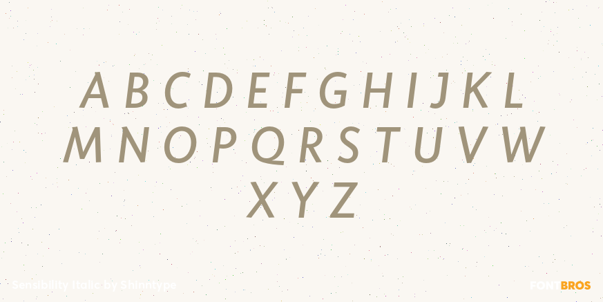 Sensibility Italic Font Poster #2