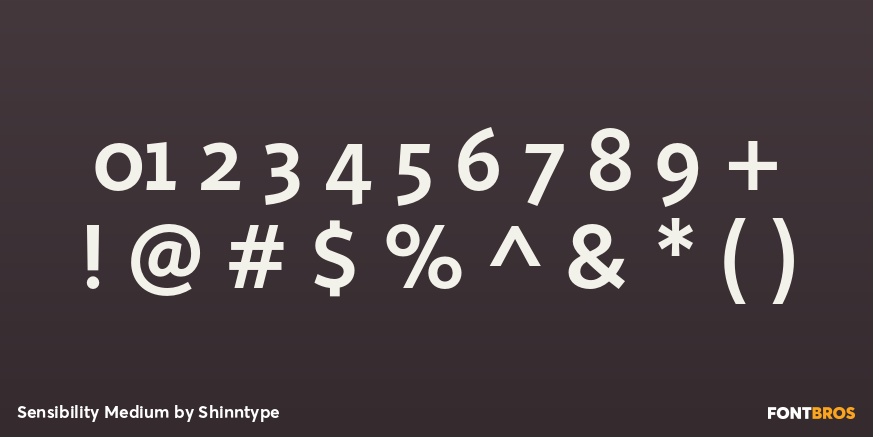 Sensibility Medium Font Poster #4