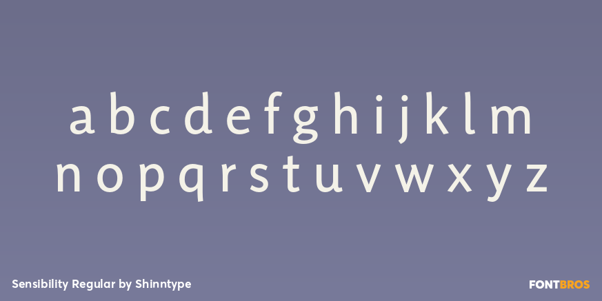 Sensibility Regular Font Poster #3