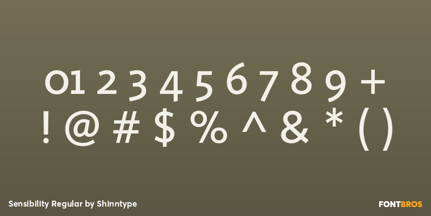 Sensibility Regular Font Poster #4