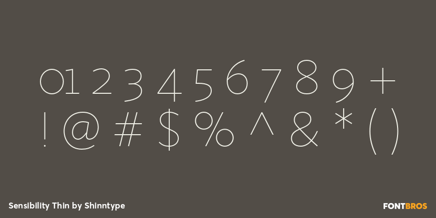 Sensibility Thin Font Poster #4