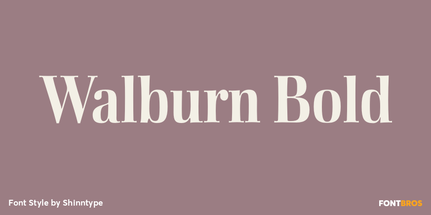 Walburn Bold Font Poster #1