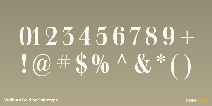 Walburn Bold Font Poster #4