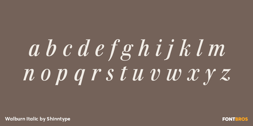 Walburn Italic Font Poster #3