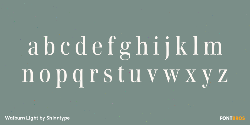 Walburn Light Font Poster #3