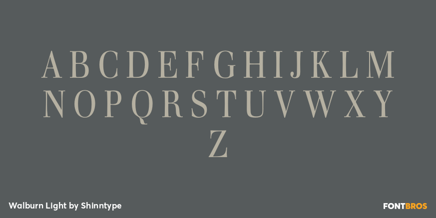 Walburn Light Font Poster #1