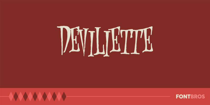 Deviliette Font Poster