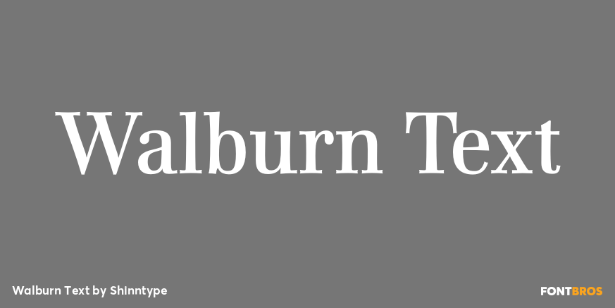 Walburn Text Font Poster #1