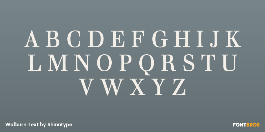 Walburn Text Font Poster #2