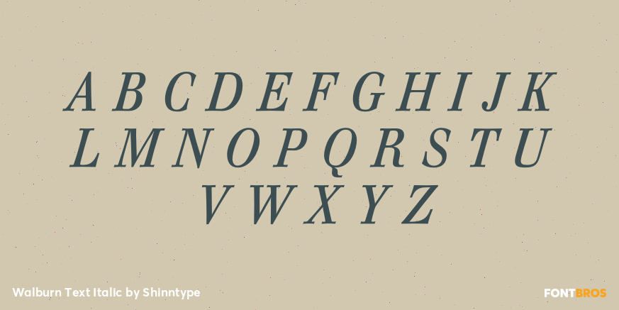 Walburn Text Italic Font Poster #1
