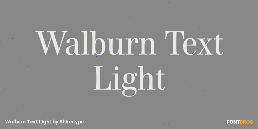 Walburn Text Light Font Poster #1