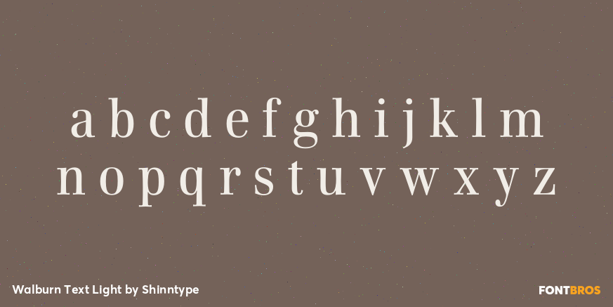 Walburn Text Light Font Poster #3