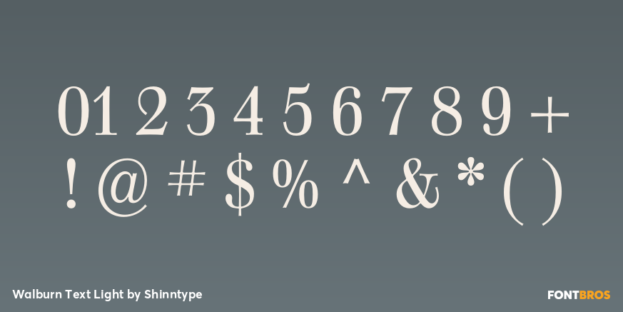 Walburn Text Light Font Poster #4