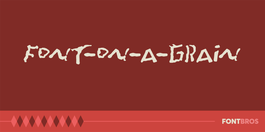 Font-On-A-Grain Poster