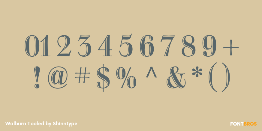 Walburn Tooled Font Poster #1