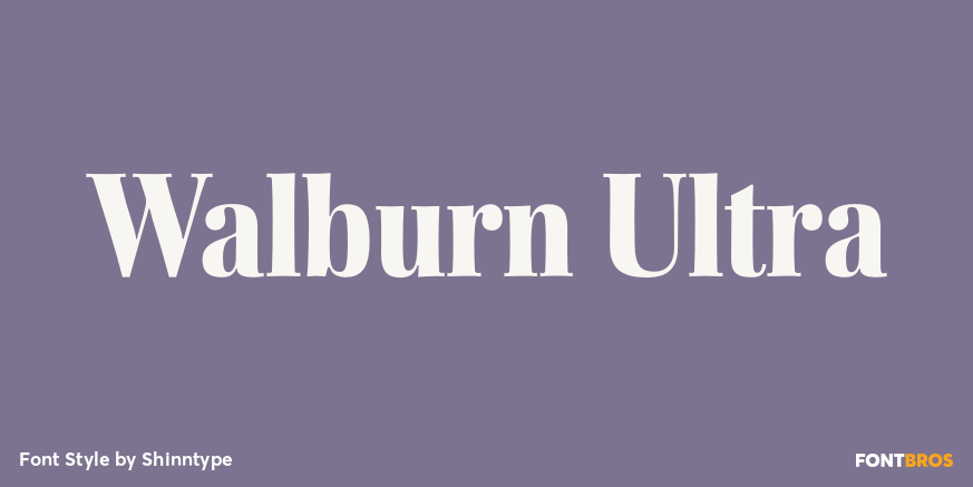 Walburn Ultra Font Poster #1