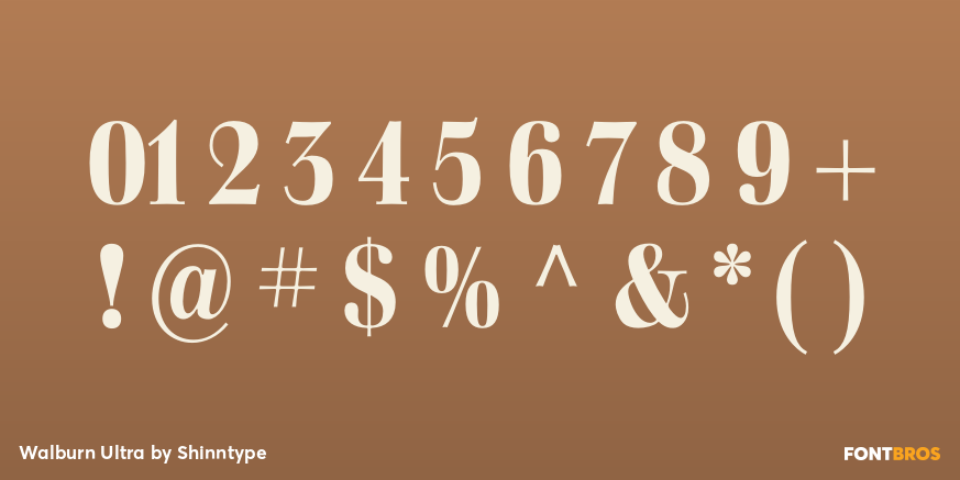 Walburn Ultra Font Poster #1