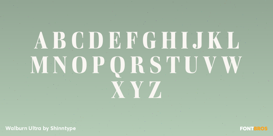 Walburn Ultra Font Poster #1