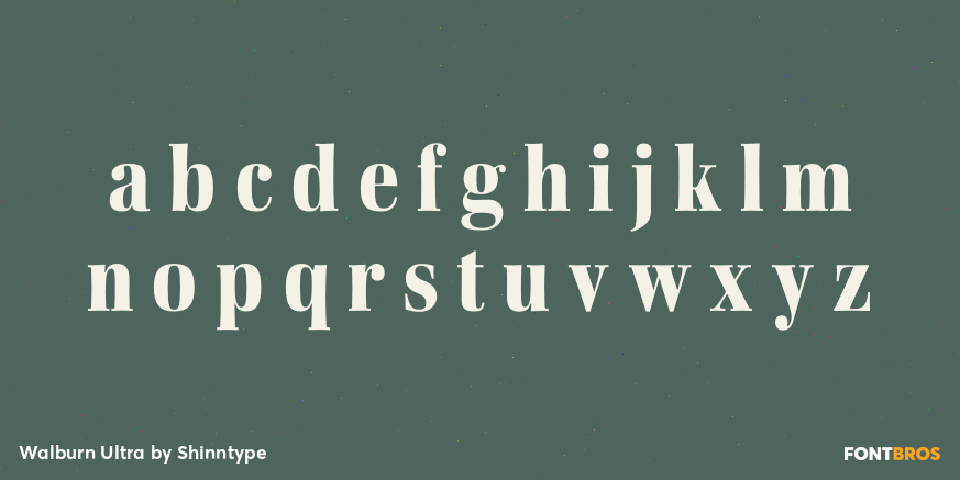 Walburn Ultra Font Poster #1